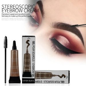 Potenziatori di henné per trucco per sopracciglia gel nero marrone impermeabile durevole set di pennelli a tinta liquido set di vernici tatuaggi crema esaltatore tining cosmetico strumento