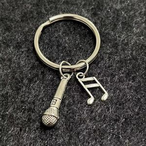 Клавичные матчи музыка Music Metal Musical Note Key Chain Cool Luxury Car Ring Bag Sant для мужчин Женщины подарки украшения