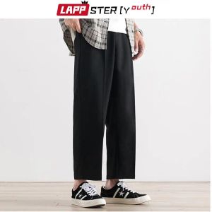 Pants Lappsteryouth Black Streetwear Baggy Harajuku Sweatpants 2023 Overalls Vintage Harem Pants Korean Fashions JOGGERS TRACKSUPT