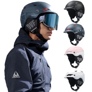 Hjälmar Kokossi utomhussport varm skidhjälm Kvinnor Män cyklar Motorcykelisolering Kollision Skydda Gear Double Board Skiing Equip