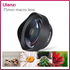 Lens Ulanzi 75mm 10x Super Macro Lens Phone Camera Lins 17 мм HD -объектив с зажимом для iPhone Piexl Huawei One Plus Xiaomi