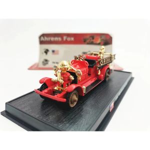 Arabalar 1/64 Ölçekli 13cm Alaşım Diecast Klasik 1924 Ahrens Fox USA İtfaiye Araç SUV Araba Otomatik Model Oyuncaklar Koleksiyon için