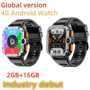 2 GB+16 GB ANDTOID Smart Watch 2.03 '' per uomini Monitoraggio cardiaco Business Monitoraggio PGD Sim Card 4G con Wifi GPS Waterpoof