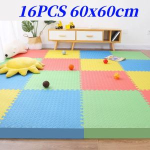 Mats Tatame Puzzle Mat Tjock 1,2 cm Baby Game Mat 60x60cm Play Mats 16st Baby Play Mat Baby Activity Gym Game Mats Floor Mat Mat Mat Matt