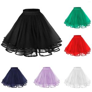 Skirts Fashion Solid Color Soft Yarn Skirt For Women Veil