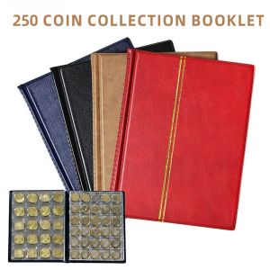 Album 250 tasche libro money Coin Storage Collection Album Pu Leather Commemorative Coin Medaglions Badges Collector Coin Holder