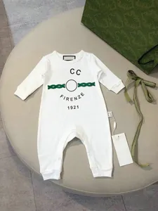 Stok tasarımcısı bebek onesies bezler bebek bodysuit lüks romper% 100 pamuklu süren kızlar kızlar kostüm tulum kıyafetleri tulum bodysuits