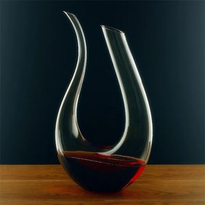 1500 ml U-Word Decanter High Grade Capacity Red Wine Brandy Champagne Glasses Bottle Jug Pourer Aerator For Family Bar 240419