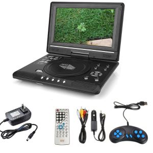 Giocatore portatile da 8,5 pollici di casa home auto LCD DVD Game TV TV Player 270 ° Rotable Schermo LCD Compact Disc Mp3 Viewer con funzione di gioco