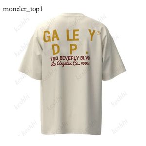 GalleryDept Shirt Brand Designer Camisa Mens camiseta de verão clássicos de moda masculino Tees de camisetas soltas Tops de manga curta larga Hip Hop Streetwear Letter Camiseta 5031