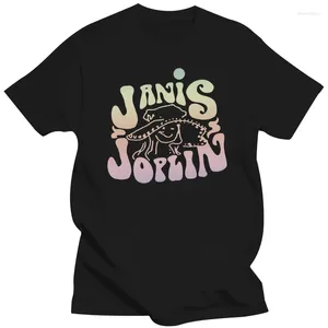 Men's Polos Fashion Black Tshirts For Male Summer T Shirt Men Humor Tshirt Janis Joplin Women'S Pastel Logo T-Shirt Colorful Tee