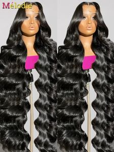 MELODIE 30 38 Inch Lace Frontal Wig Body Wave 13x4 13x6 Lace Front Human Hair Wigs Brazilian 5x5 Ready To Go Glueless Wig 240412