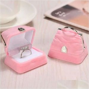 Wrap Creative Style Bag Gift Jewelry Box Ring Earring Necklace Case Veet Handbag Display Boxgift Drop Delivery Home Garden Festive P Dh0qc gift