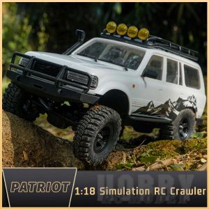 Bilar 1:18 Skala Patriot Snow Mountain Storm RC CAR Electric 4WD Model Crawler Remote Control Climbing Fordon Toys Gift