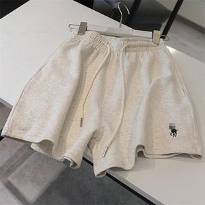 Men's Hot Pants American War Horse Embroidery Solid Color Elastic High Waist Athletic Casual Shorts