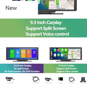 New 10.26" Dash Cam Rearview Camera Carplay & Android Auto Smart Player with Voice Control Car DVR BT FM Mirror Monitor