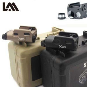 Lights Metal Tactical SF XC1 XC2 Pistol Weapon Gun Light Lanterna Airsoft ficklampa med Red Dot Laser för Glock 17 19 Picatinny Rail