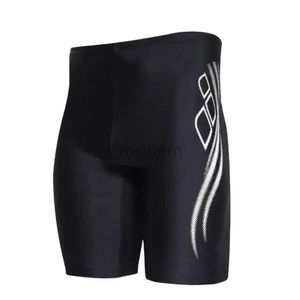 Herren Badebekleidung Neue Herren Schwimm Jammer Badeanzug Shorts Athletic Training Badebekleidung Badebekleidung Trunks Strand Strandhaut kurzer Badeanzug Lycra Surfhose D240424