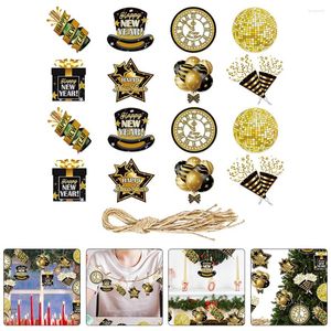 Decorative Figurines 16 Pcs Gifts 2024 Year Ornaments Spring Festival Tree Lucky Hanging Household Years Decorations Festive Pendant