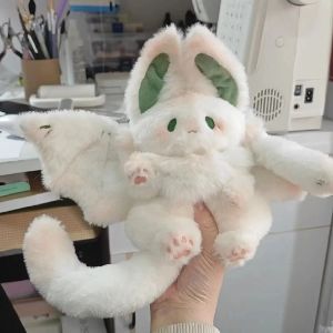 Poduszki duży biały królik trzymający śpiącą lalkę leniwe ragdoll dziewczęta pluszowe patung pluszowe zabawki poduszka pluszowa wypchana zabawka najlepszy prezent