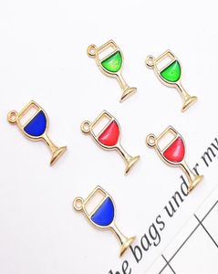 200 pcs Wine Glass Charm Drip Cup Charms Goblet Pendant Charm DIY Supplies Jewelry Making Findings7431583