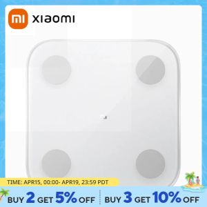 Monitors Oryginalny Xiaomi Scale Fat Fat Scale 2 Smart Home Squosition Mi Fit App Wysokość Waga Bluetooth 5.0 Monitor Wyświetlacz LED