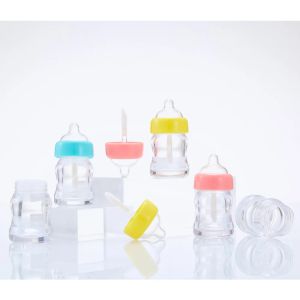 Bottles 10PCS 7ML Mini Multicolor Baby Bottle Lip Gloss Lip Glaze Honey Empty Lipstick Tube Crossborder Hot Selling Cosmetic Material