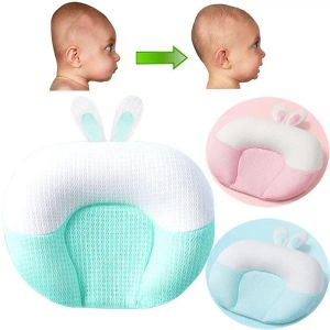 Travesseiros bebê almofadas de bunny bunny moldagem de cabeça infantil travesseiro de enfermagem para crianças adormecida Posicionador de dormir protetora de cabeça plana