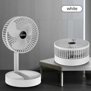 Other Appliances Vertical fan 6-inch foldable portable retractable floor/USB with rechargeable battery 3-speed ultra quiet adjustable height J240423