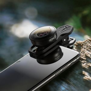 Soczewka apexel Universal Clip 195 stopnia Super Fish Eye Camera Fisheye Lens na Apple iPhone Samsung Xiaomi Huawei Poniższe obiektywy telefonu komórkowego