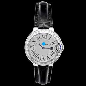 Циферблаты работают автоматические часы Carter Blue Balloon Precision Steel Bod Inlude English Womens Watch W69018Z4