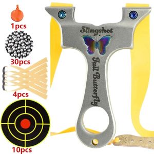 Стрелка 304 Строки бабочки из нержавеющей стали - Шот -сжигание 9025 Slingshot Outdoor Hunting Shoot