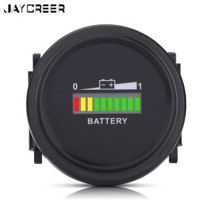 Zubehör JayCreerled Digital Battery Indicator, Messgerät, Ladungsstatus -Tester für Gabelstapler, Auto, Roller, Motorrad