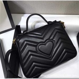 Tote bag high definition Original Marmont Love Handheld Chain Strap Quilted Leather One Crossbody Mini