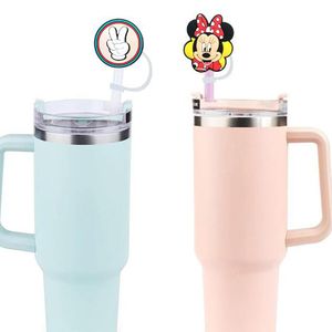 Nette Cartoon Strohhalm Staubstopfen Glas Strohhalm Schutz für 8 mm 10 mm Becher Strohhalme Zauber