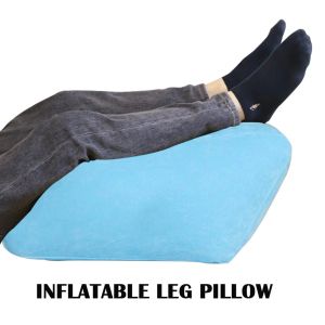 Travesseiro para apoio para os pés travesseiro inflável viagens portáteis para casa o pé da perna almofada de travesseiro