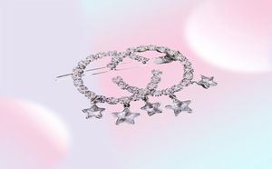 2022 Nuove lettere di rinestone stella stella nappa da donna designer clips barrette per la donna accessori per gioielli per capelli 5601861