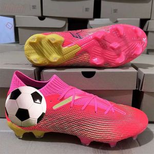 Nya sommarsport fotbollsskor fg lång nagel stickade designer skor andas framtida stjärna fotboll stövlar fotboll cleats fotboll skor designer skor fotbollsskor