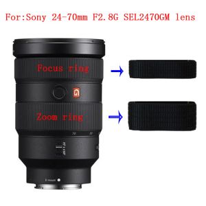 新しいオリジナルのズームとフォーカスグリップラバーリングの修理部品Sony FE 2470mm F2.8 GM SEL2470GMレンズ