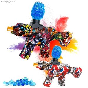 Gun Toys Mnin M416 Electric Gel Ball Blaster ToysEco-Friendly Splatter Ball BlasterAutomatic Outdoor Games Toys for Activities Team GamL2404