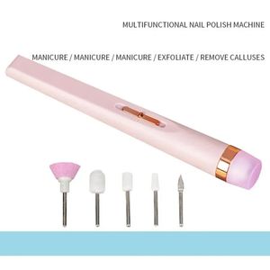 Ny 2024 Electric Nail Grinder Nail Polishing Machine med lätt bärbar mini Electric Manicure Art Pen Tools with Bag For Gel Temovingfor