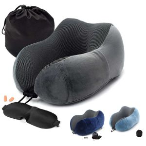 Massager Memory Foam Flugzeug Orthopädische Kissen für Halskissen Kopfstütze Massage Kissen Reiseurlaub Ferienwagen