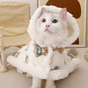 Abbigliamento per cani Abbigliamento per animali domestici Cani cani autunno inverno cartone animato orsacchiotto gatto stampato Capo che dorme piccoli accessori