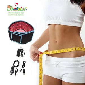 Led Skin Rejuvenation Drop Factory Waist Pain Relief Loss Weight Dual Wavelength 660Nm 850Nm Back Pain Therapy Belt