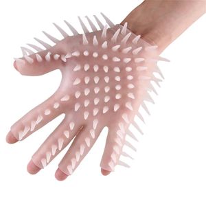 Spike Gloves Sex Gloves мужчина мастурбация пенис массаж для взрослых инструментов фетиш -продукты секс -игрушки для мужчины лесбийский палец вибратор 240410