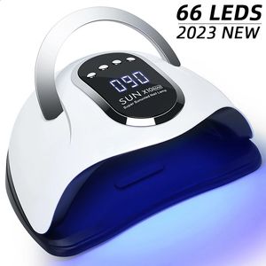 SUN X10 Max UV LED Nail Lamp For Fast Drying Gel Polish Dryer 66LEDS Home Use Ice With Auto Sensor Manicure Salon 240415