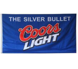 Coors Light Beer Rótulo de 3x5 pés Bandeiras 100d Banners de poliéster Indoor Cor vívida de alta qualidade com dois odores de latão3928361