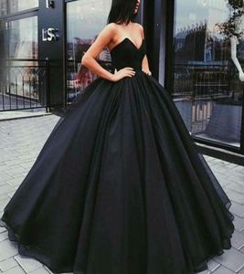 Gorgeous Ball Gown Prom Dresses BlackRed Sexy Backless Sweep Train Evening Gowns New Arrival Fall9326779