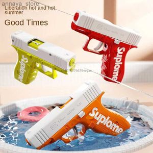 Gun Toys Childrens Water Gun Manual Continuous Glock Water Gun Boys and Girls Play Bucket Cooling Toys in Summer Water GunL2404