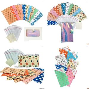 Wrap Money Gift 12 Pack Envelopes for Cash Reusable Budget Budgeting Cute Dave Envelope System Wallet Drop Delivery Home Garden Fest Dhm4r ing